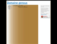 Tablet Screenshot of domaine-genoux.fr